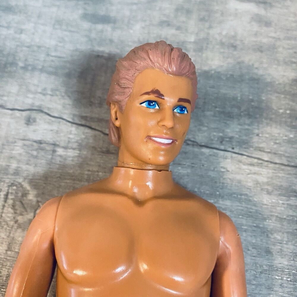 Vintage Mattel Ken Doll 1980s Malaysia Blue Eyes Molded Hair Nude